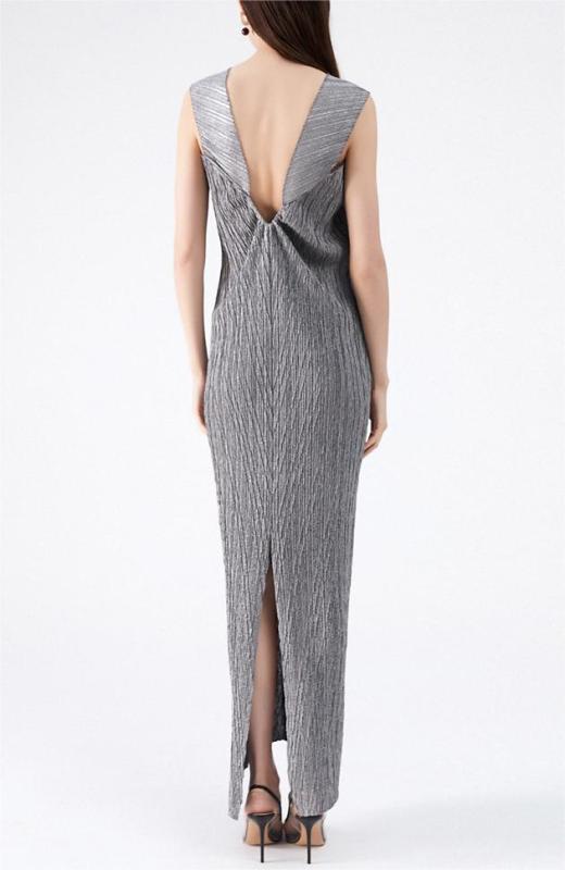 Evening fashion pleated dress