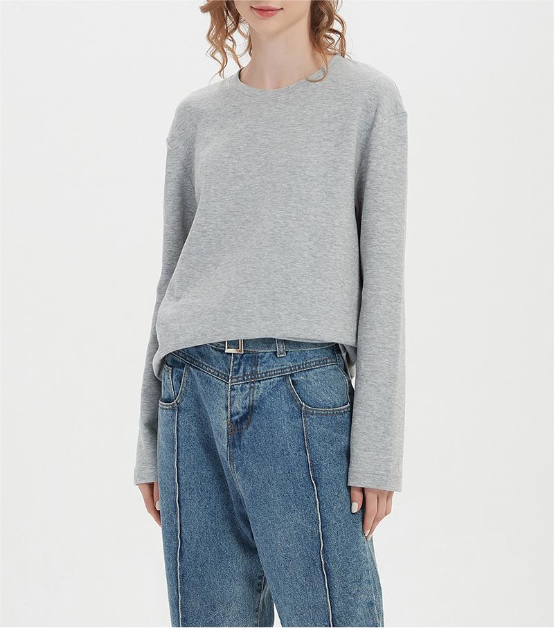 Double sided long sleeved undershirt for women