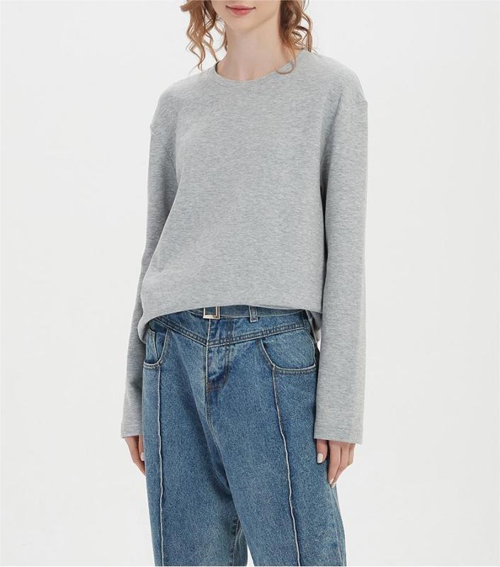 Double sided long sleeved undershirt for women