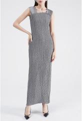 Evening fashion pleated dress