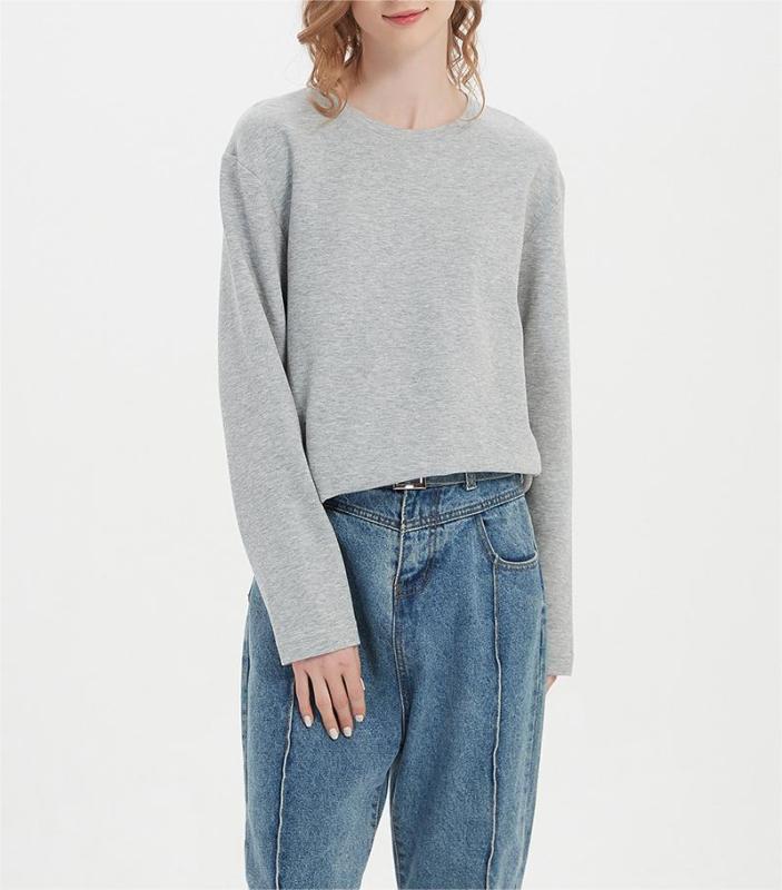 Double sided long sleeved undershirt for women