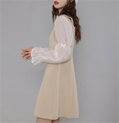 Retro Bubble Sleeves Dress