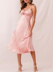Women's suspender silk dress
