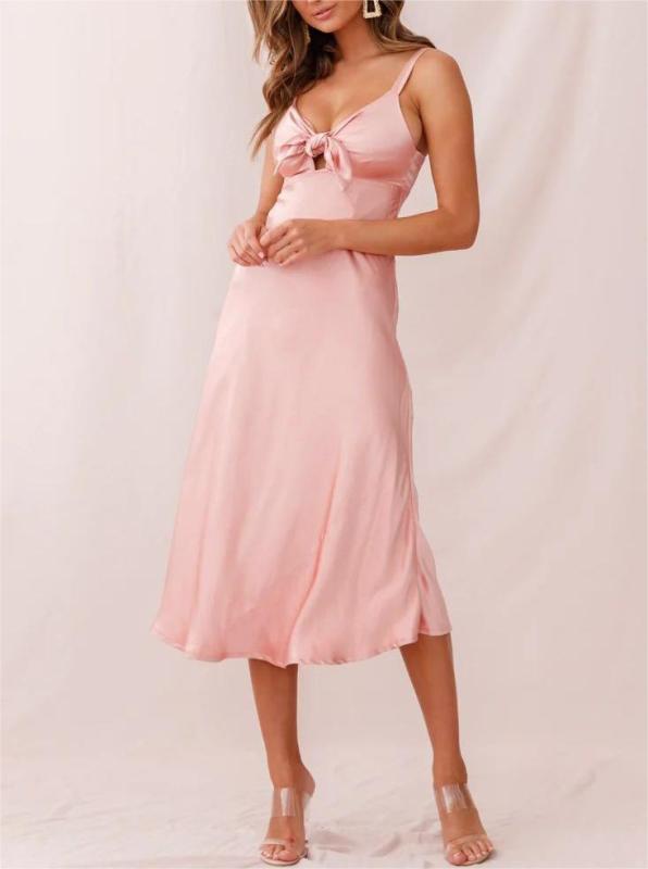 Women's suspender silk dress