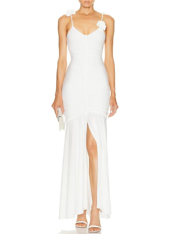 Suspender evening dress