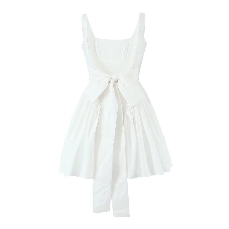 Lace up waist cinched dress