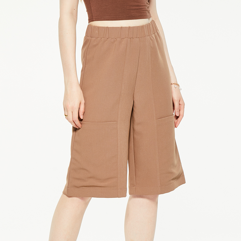 OEM elastic waist loose shorts