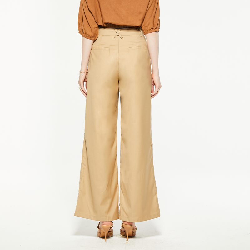 Vintage high waist pocket wide leg pants