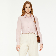 Formal pink long sleeve shirt