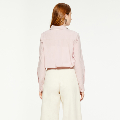 Formal pink long sleeve shirt