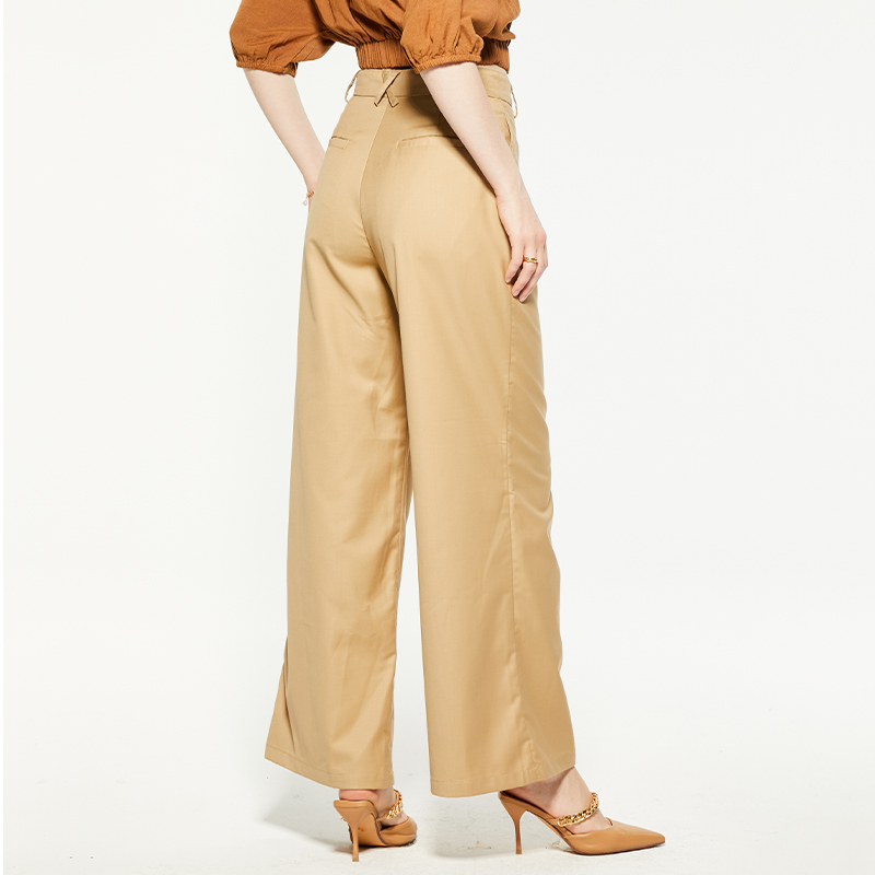 Vintage high waist pocket wide leg pants