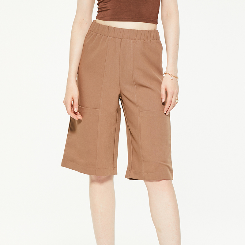 OEM elastic waist loose shorts