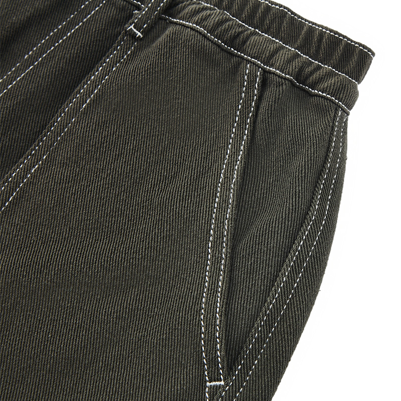 New design street black big pocket jeans