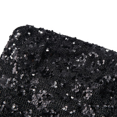 Sexy black mesh sequin strapless butt-covering dress