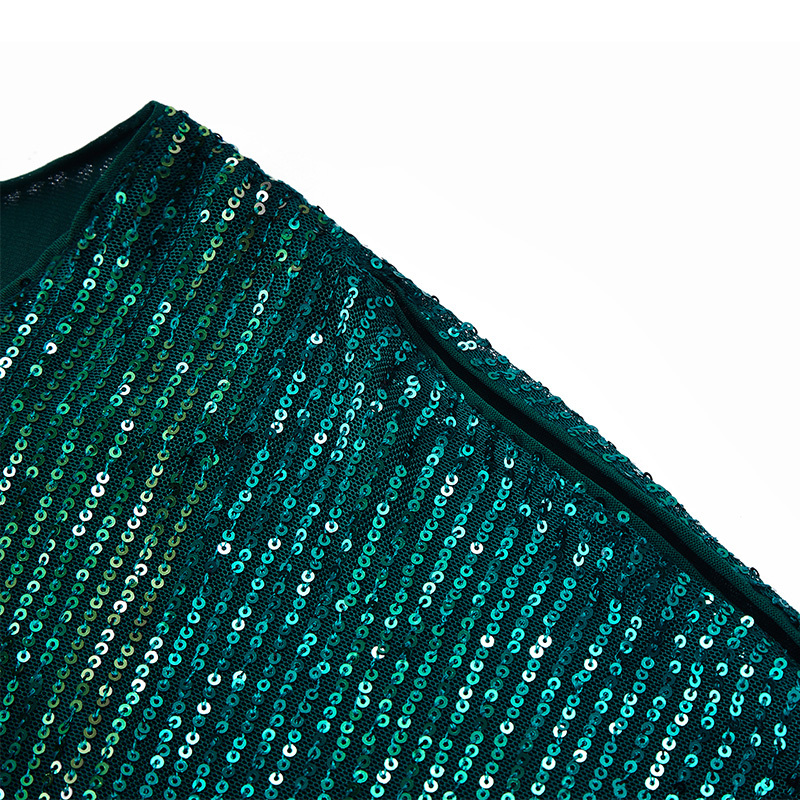 OEM Commuting sequined long-sleeved top