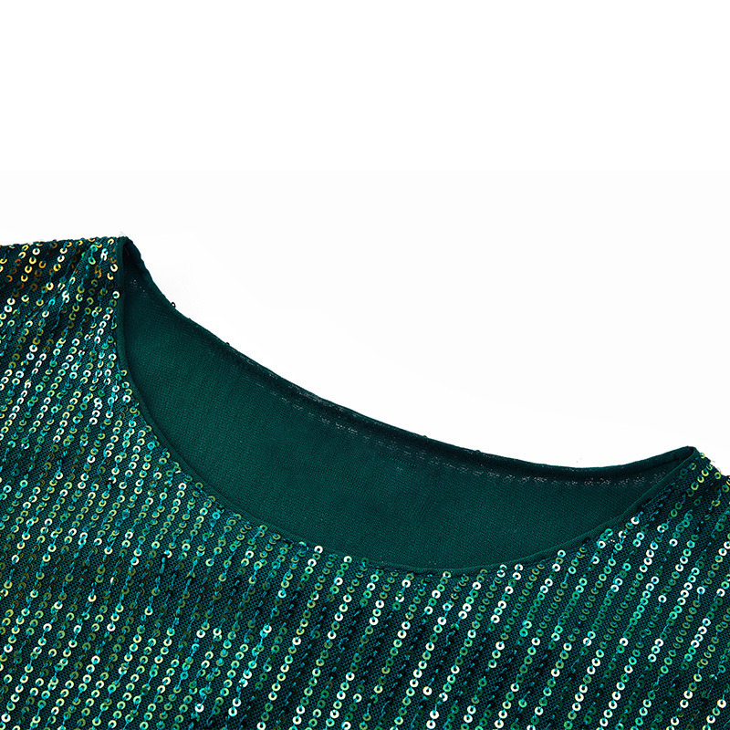 OEM Commuting sequined long-sleeved top