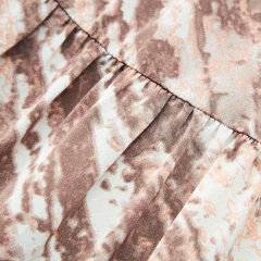 Tie-dye v-neck backless suspender long dress