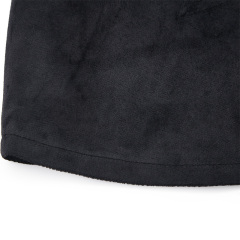 Sexy black suede rhinestone hip skirt