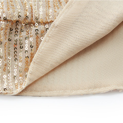 Commuter round neck sequined long sleeve top