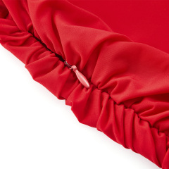OEM Sexy red pleated waist dress