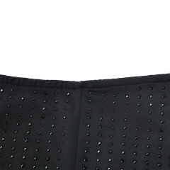 Sexy black mesh stretch hip skirt