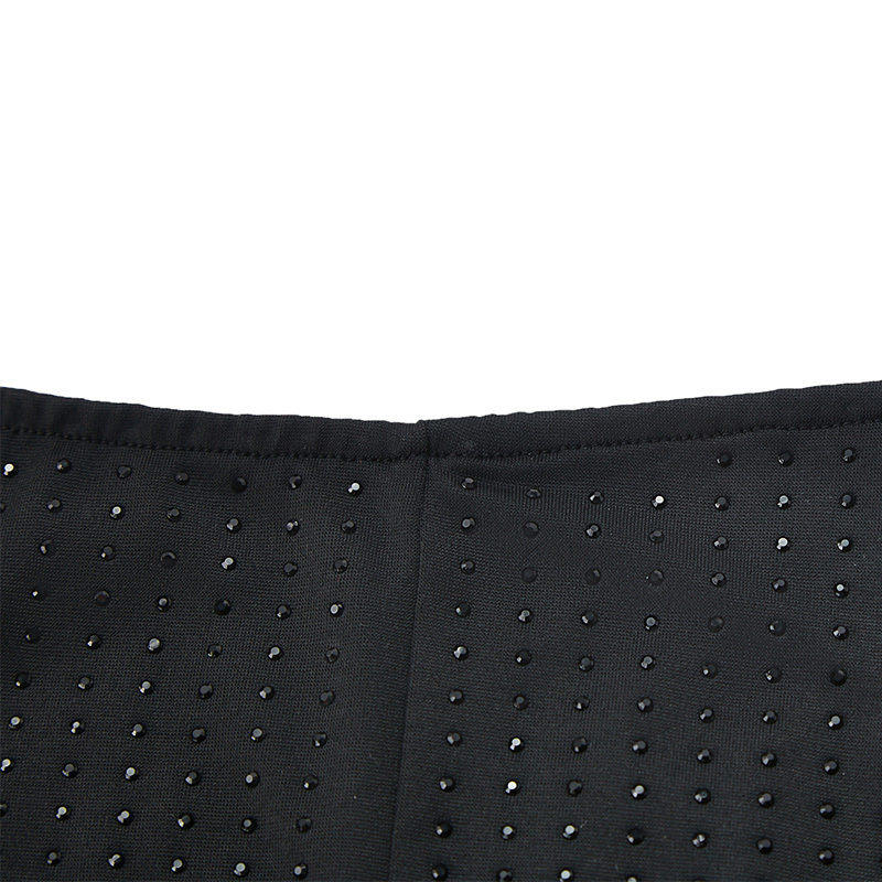 Sexy black mesh stretch hip skirt