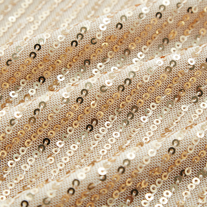 Commuter round neck sequined long sleeve top