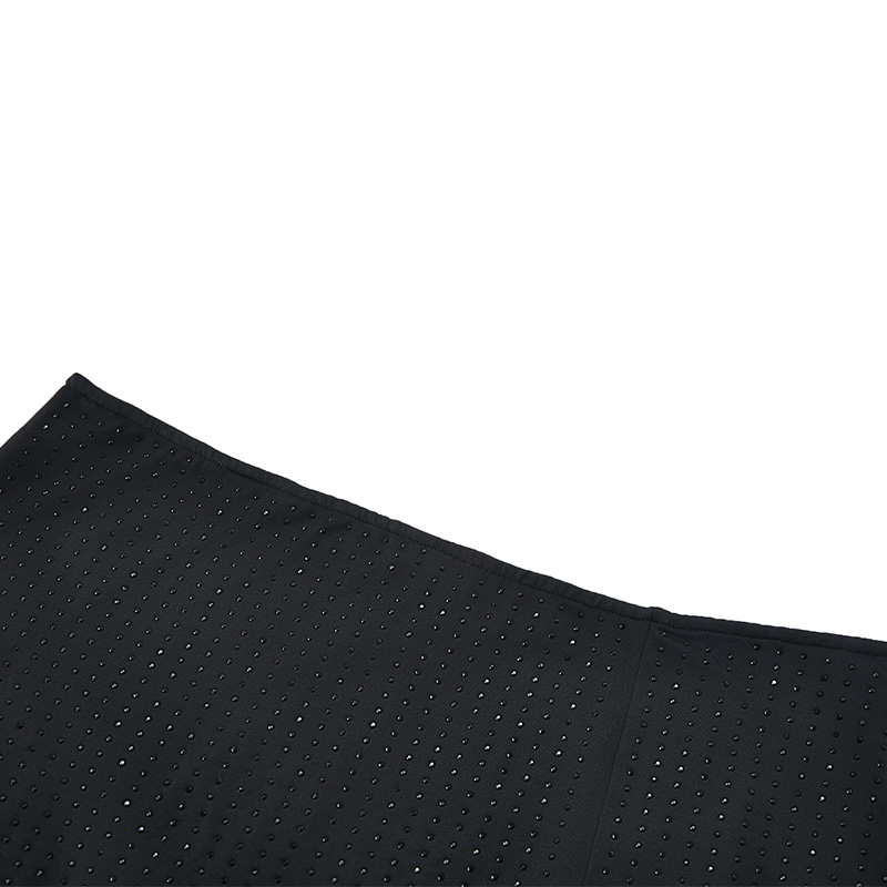 Sexy black mesh stretch hip skirt