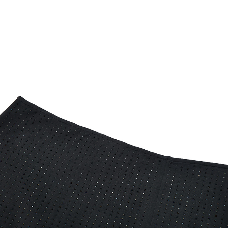 Sexy black mesh stretch hip skirt