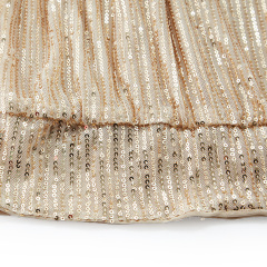 Commuter round neck sequined long sleeve top