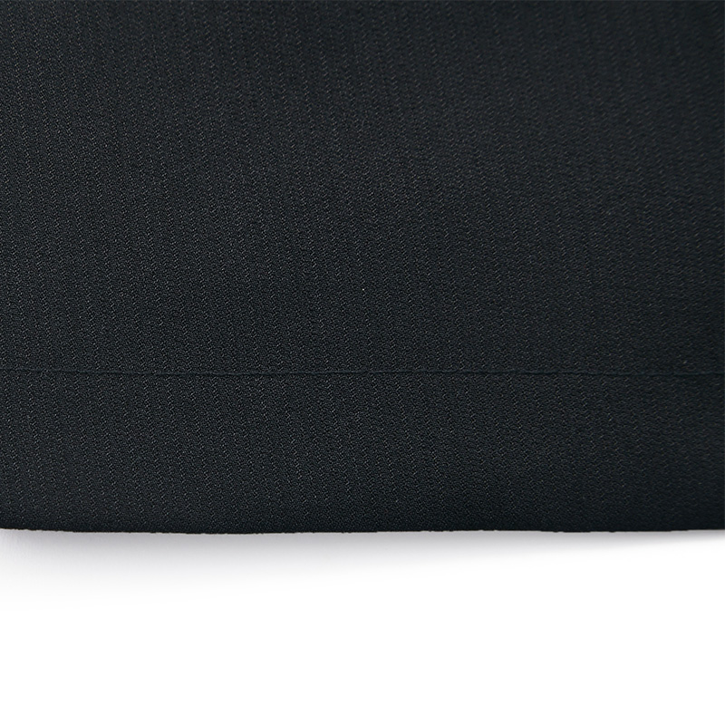 Elegant black v-neck sleeveless button dress
