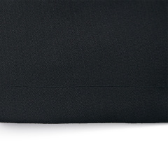 Elegant black v-neck sleeveless button dress