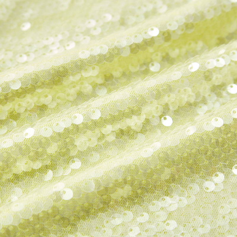 Light Green Sequin Halter Dress