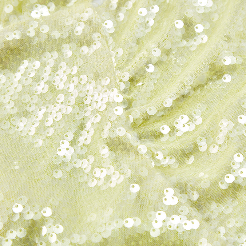 Light Green Sequin Halter Dress