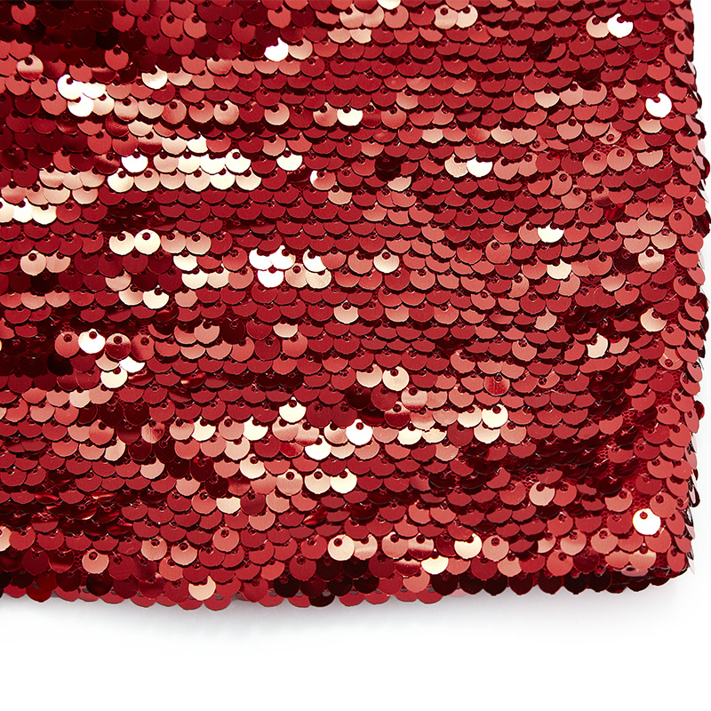 Premium Sexy Red Sequined Tube Top Trailing Party Dress