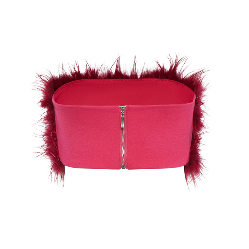 OEM Sexy furry tube top