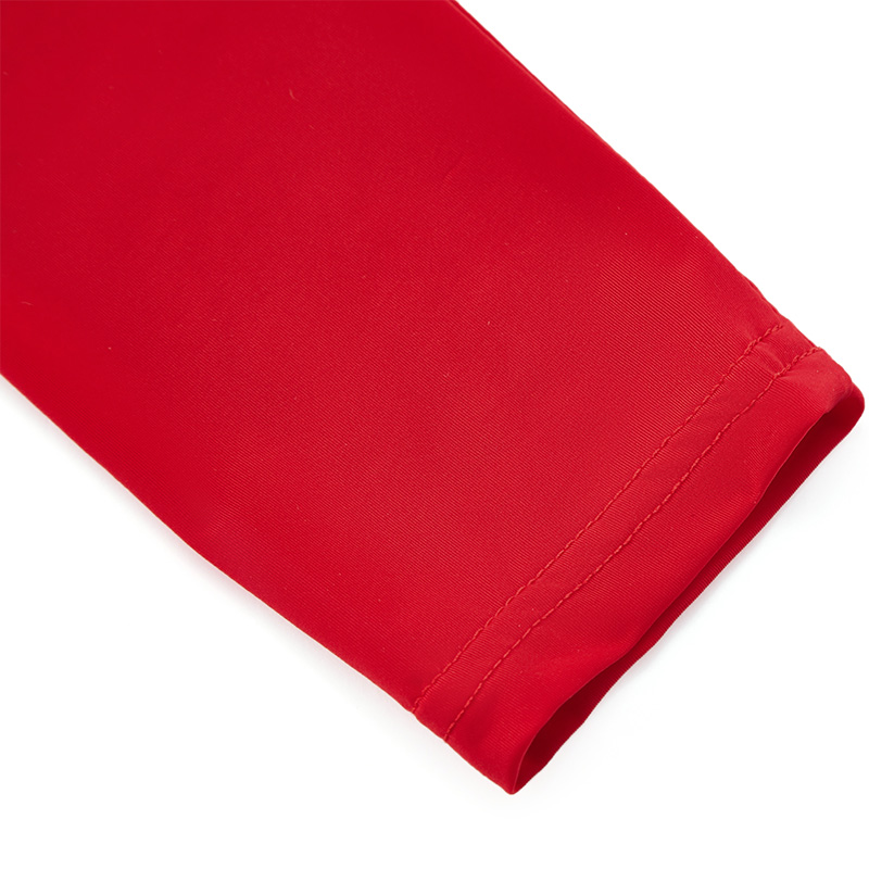 OEM Sexy red pleated waist dress