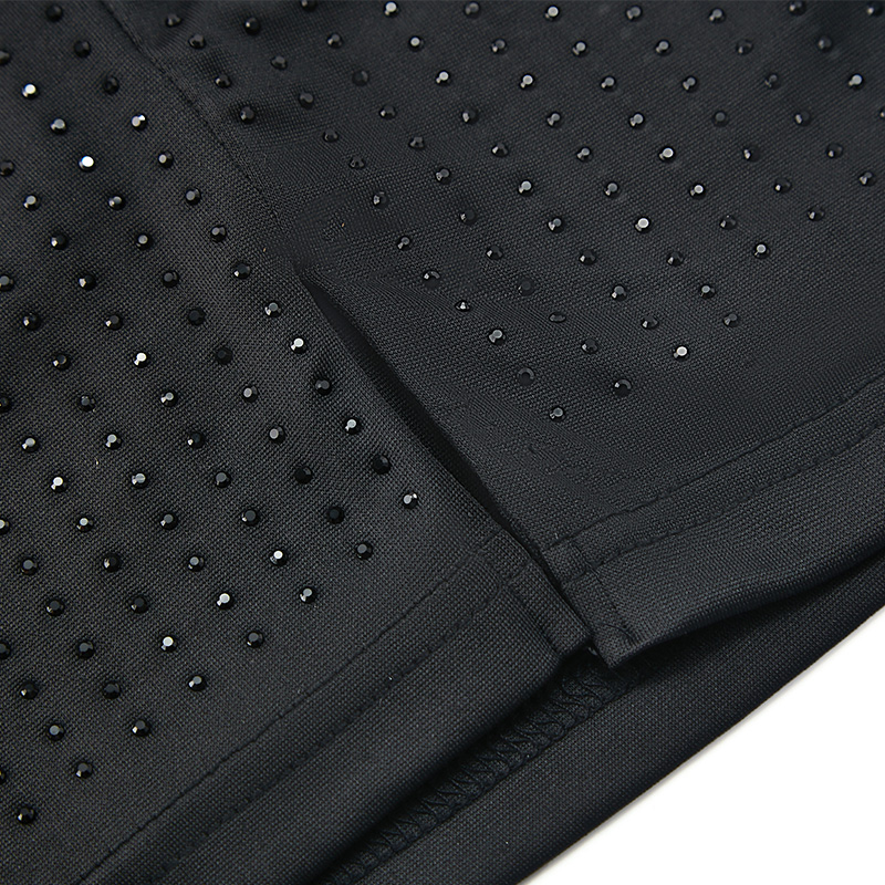 Sexy black mesh stretch hip skirt