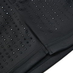 Sexy black mesh stretch hip skirt