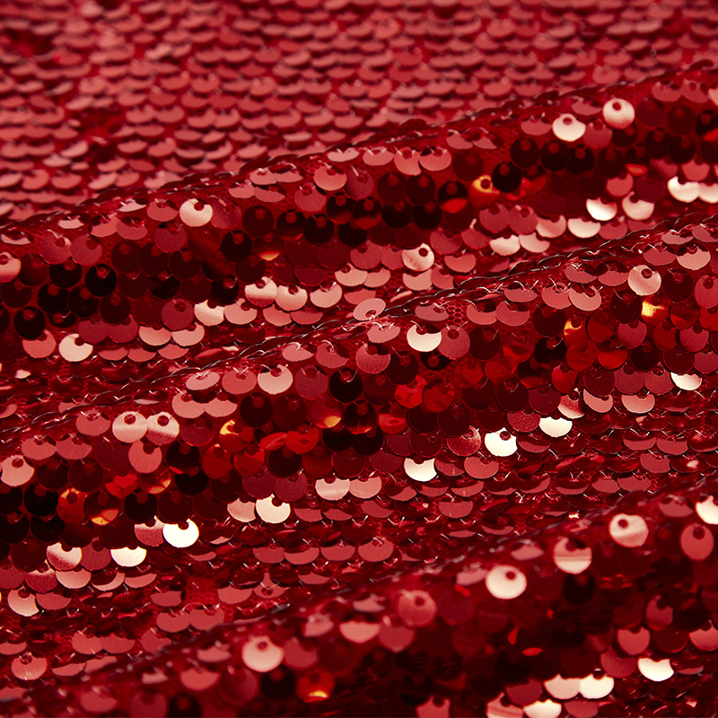 Premium Sexy Red Sequined Tube Top Trailing Party Dress