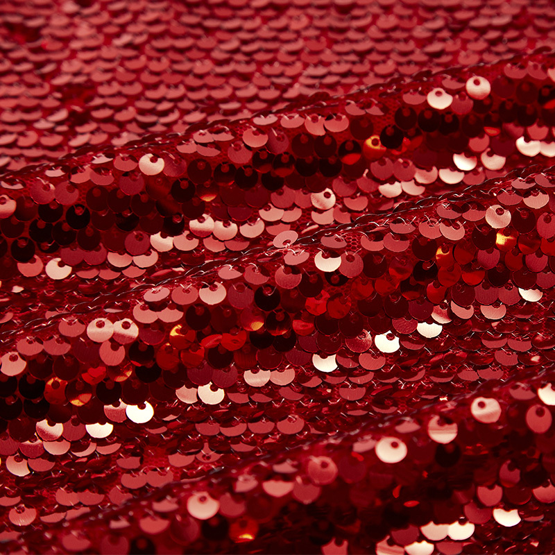 Premium Sexy Red Sequined Tube Top Trailing Party Dress
