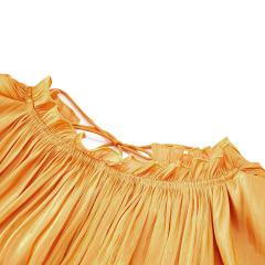 Commuter round neck elastic strap dress