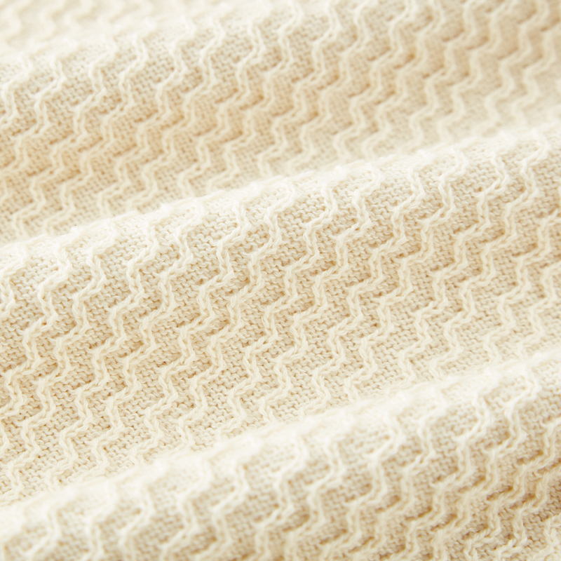 OEM Beige Shirt Collar Knit Sweater
