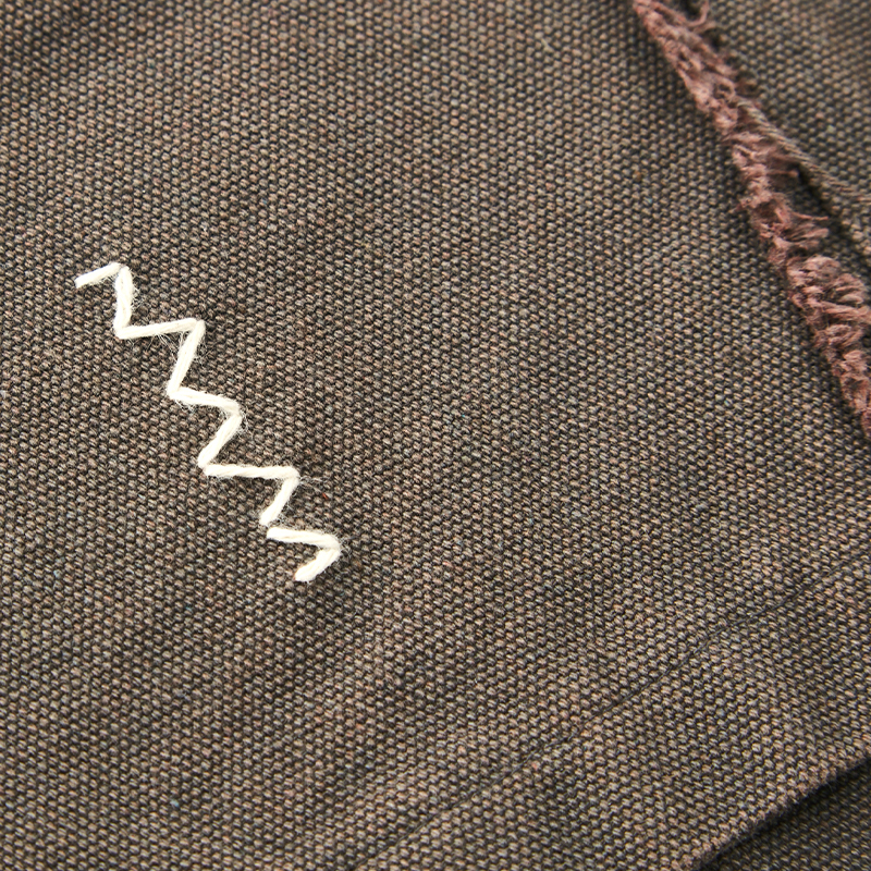 Vintage Brown Raw Edge Short Jeans