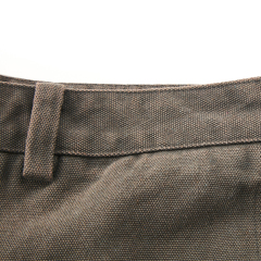 Vintage Brown Raw Edge Short Jeans