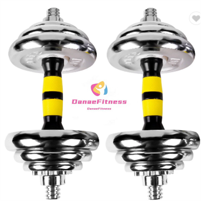 Gym Weight Lifting Training Dumbbell electroplated cast iron dumbbells set
