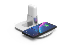 QI 10W 2 IN 1 WIRELESS CHARGING PAD