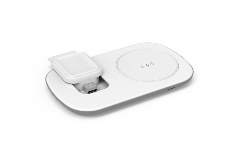 QI 10W 2 IN 1 WIRELESS CHARGING PAD