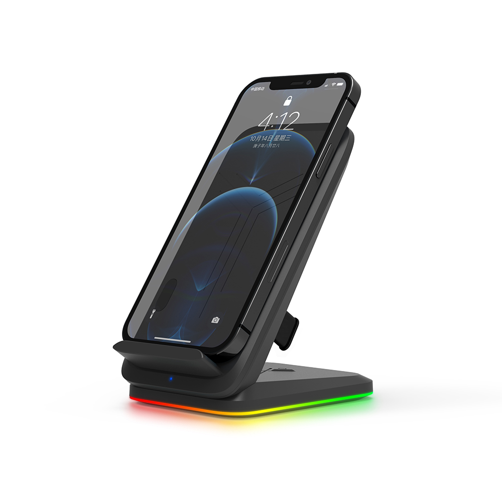 Qi 15w Universal Rgb Wireless Charging Standgaming Style Qi Wireless Charger 2308