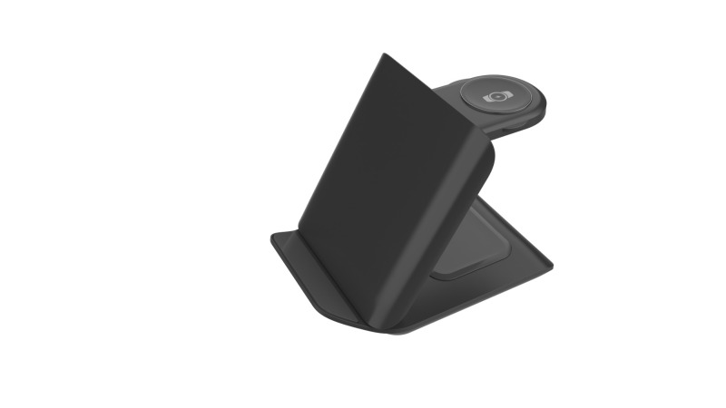 Foldable 3-in-1 Mini Fast Wireless Charging Stand
